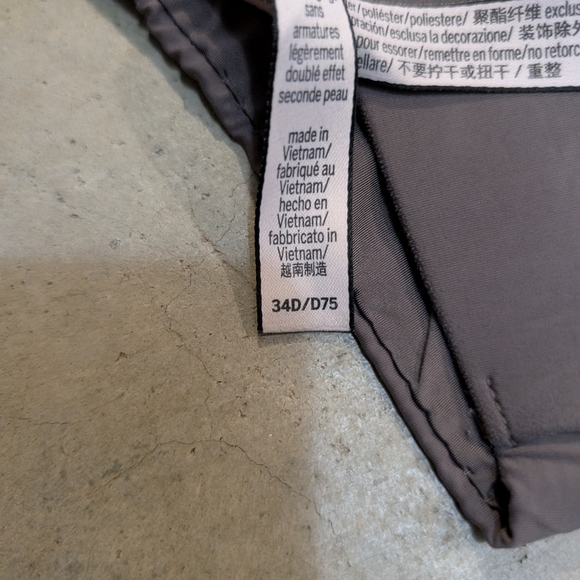 Victoria's Secret Bra 34D/D75 Gray Clasp - Picture 2 of 5